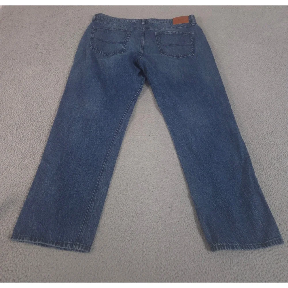 Lucky‎ Brand Jeans Mens 38x32 Blue 363 Vintage Straight Cotton Linen Denim Pants